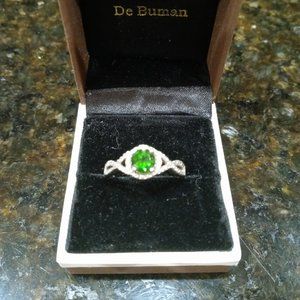 1.7 cttw NWOT Chromium Diopside & White Sapphire Ring